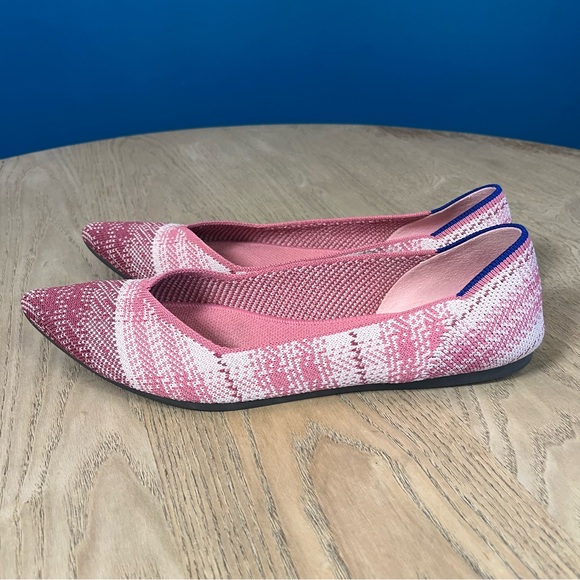 Rothy’s The Point Pink Plaid Limited Edition Ballet Flats Women’s Size 8.5 - Picture 5 of 9